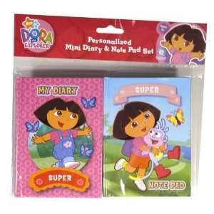   Dora Mini Diary & Note Pad Set With Header Case Pack 96 Electronics