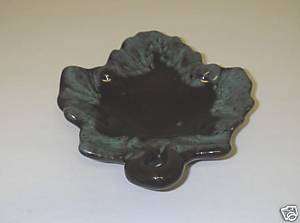 McMaster Pottery Canadian Maple Leaf Shaped Dish Green  