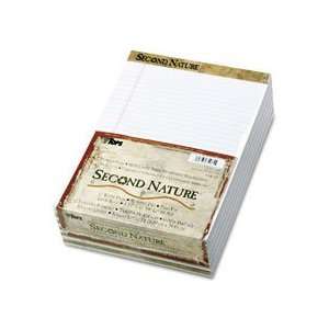Second Nature Recycled Letter Pads, Lgl/Red Margin Rule, WE, 50 Sheet,