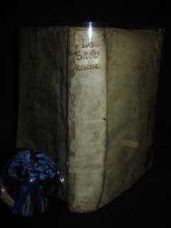1644 Antique French Vellum Book  Petrarque Petrarca Le Sage Resolu 