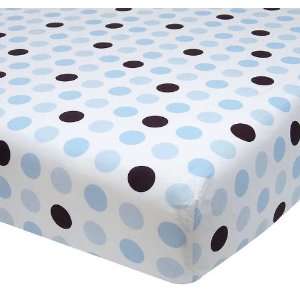  Lambs and Ivy Classic Blue Fitted Crib Sheet Baby