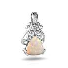 Jewels For Me Pear Cut 14K White Gold Opal Pendant