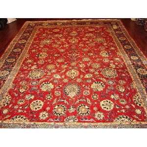  9x14 Hand Knotted kashan Persian Rug   97x142