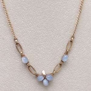 Moonstone Necklace Vintage 1960s 70s Unsigned  