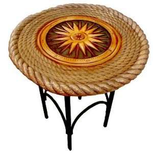  Compass Rose Accent Table