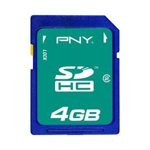 PNY Technologies 4GB SECURE DIGITAL HC CLASS 4NAVY FLASH MEDIA (Memory 
