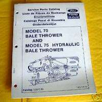 Ford New Holland 70 & 75 Bale Thrower Parts Catalog  