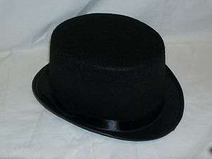 New Black Felt Top Hat Dance Recital Costume Photo Prop  