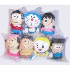 Lovely Doraemon and Friends Set Tiny Dolls, Premium From 7 11 Thailand 