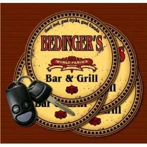  BEDINGERS Family Name Bar & Grill Coasters Kitchen 
