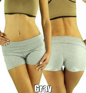   For 1 Comfy Casual Foldover Waist Knit Yoga Short Gym Athletic  