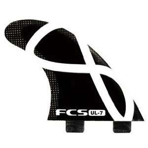  FCS UL 7 Ultralight Tri Fin Set   Black