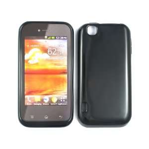  Shiny Black Silicon Soft Gel Skin Case Cover for LG 