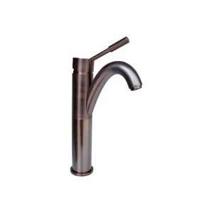   Bath Arc Vessel Faucet with Single Two Tiered Lever Handle EB_FM007VRB