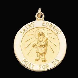  14k St. Edward Medal 18mm/14kt yellow gold Jewelry