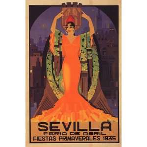  SEVILLA SPRING PARTY 1935 SPAIN FASHION GIRL CUSTUMES 