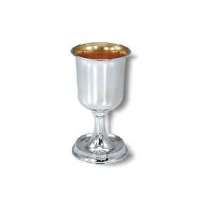  Sterling Silver Kiddush Cup with Traditional Styling and 