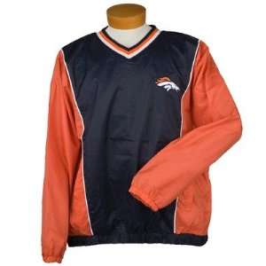  Mens Denver Broncos Light Weight Pullover Jacket Size 