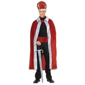  King Robe and Crown Mens Fancy Dress Costume   One Size 