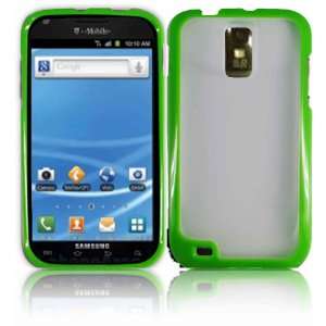  Neon Green TPU+PC Case Cover for Samsung Hercules T989 