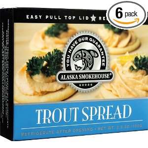 Alaska Smokehouse Trout Spread Serving Design, 3.5 Ounce Boxes (Pack 