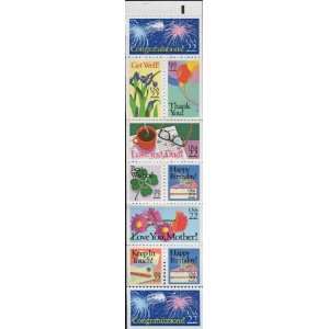   ~ CONGRATULATIONS #2274a Booklet Pane of 10 x 22¢ US Postage Stamps