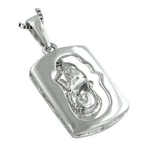  Sterling Silver Chinese Calendar Year of the Snake Pendant 