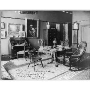  Woodrow Wilson; living room of Wilsons residence,Princeton,Mercer 