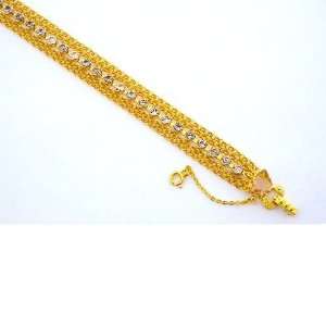 Multi Chain & Crystal Bracelet