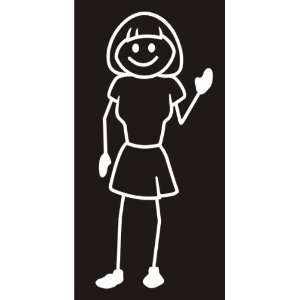 Mom Mommy Woman Girl Window Decal Sticker White No 72001