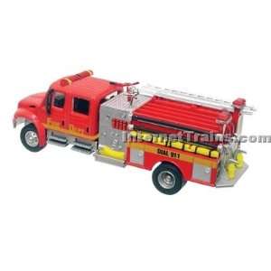  Boley HO Scale International 4300 2 Axle Crew Cab City Fire Engine 