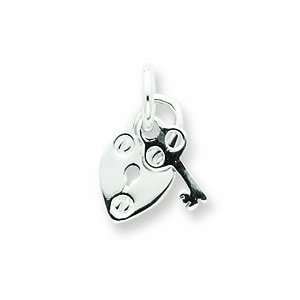  Sterling Silver Lock Charm Jewelry