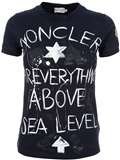 Moncler Classic Print T Shirt   Changing Room   farfetch 