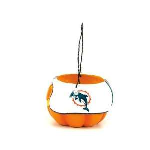 Miami Dolphins NFL Halloween Pumpkin Candy Bucket (5.5)  