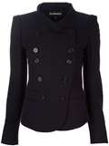 Ann Demeulemeester Navy Short Fitted Jacket   Changing Room   farfetch 