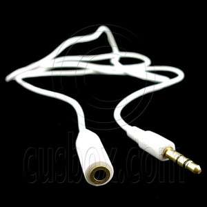 5mm White Extension Long Cable 1.5m for Apple Earbuds  