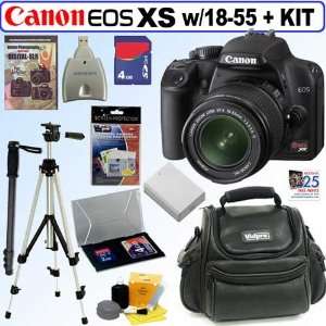  Canon EOS Rebel XS 10.1MP Black Digital SLR Camera Kit 