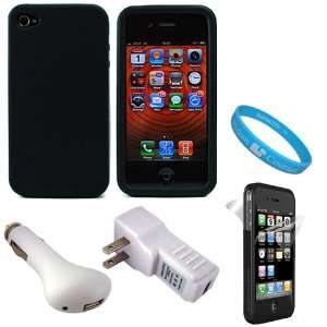   iPhone 4 + 2 Piece Clear Screen Protector for Front and Back of Apple