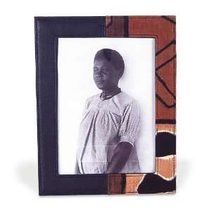 LEATHER/MUDCLOTH 7x9 PICTURE FRAME   30 %Off 