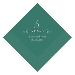  Personalized Napkins   Wedding   Luncheon   Forest Green 