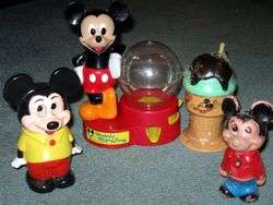 DISNEY vintage MICKEY MOUSE lot toys wind up, Illco +++  