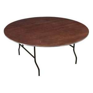 Round Plywood Stained Top Banquet Table 48 Dia.