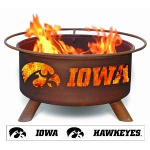  Iowa Hawkeye Fans   Hawkeye Logo Fire Pit Patio, Lawn 