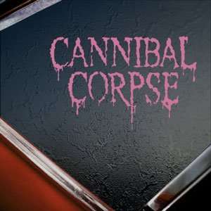  Cannibal Corpse Pink Decal Metal Band Truck Window Pink 
