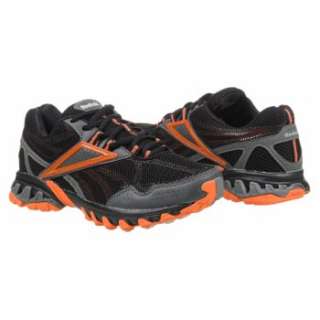 Athletics Reebok Mens Trail Mudslinger II Black/Grey/Orange Shoes 