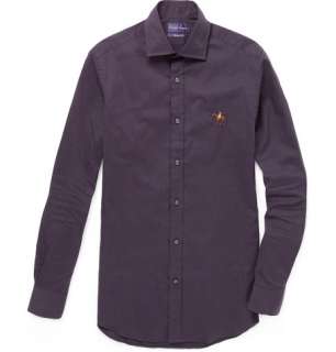 Ralph Lauren Purple Label Cotton Shirt with Polo Emblem  MR PORTER