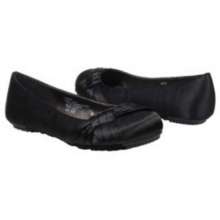 Womens JELLYPOP Taper Black Shantung Shoes 