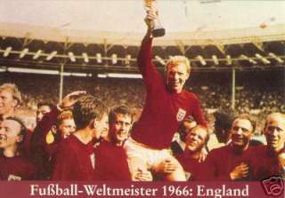 Weltmeister 1966 + England + orig Siegerpostkarte + RAR  