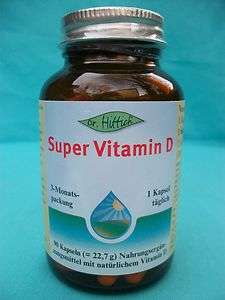 87,89 €/100g   Dr. Hittich Super Vitamin D, 90 Kaps., 600 IE, aus 