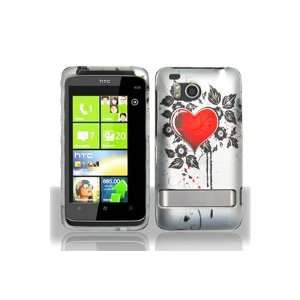 HTC ThunderBolt Graphic Rubberized Shield Hard Case   Scared Heart 